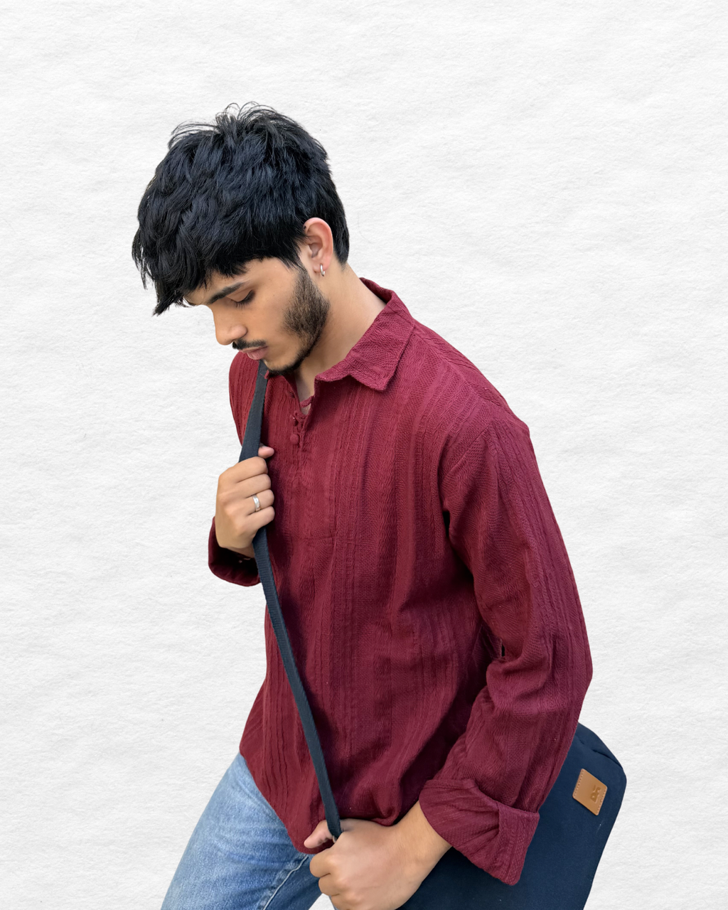 Wine Red Kurta