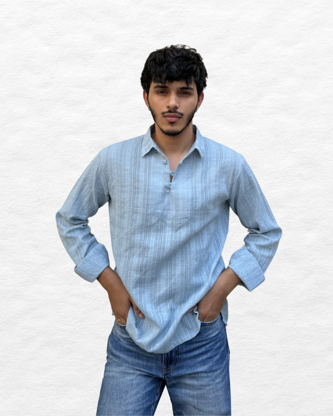 Skyline Blue Kurta